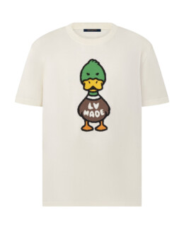 Louis Vuitton - Louis Vuitton x Nigo Intarsia Jacquard Duck Short-Sleeved Crewneck