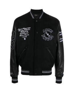 Amiri - AMIRI logo-appliqué varsity jacket