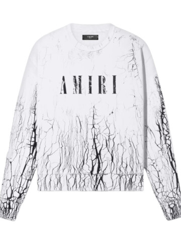 Amiri - CRACKED DYE CORE LOGO CREWNECK