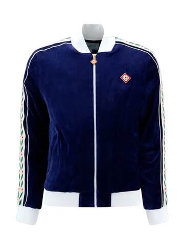 Casablanca - Casablanca Laurel Logo Patch Zipped Track Jacket