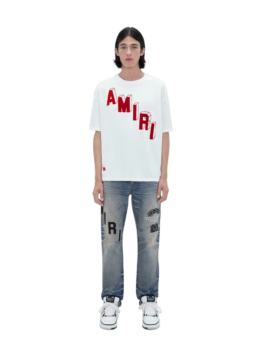 AMIRI Flocked Hockey Skater Tee