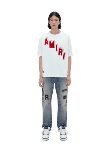 AMIRI Flocked Hockey Skater Tee