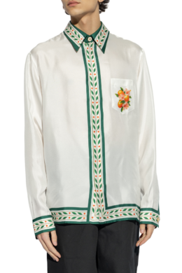 Casablanca White Silk Shirt