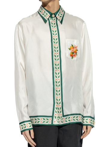 Casablanca White Silk Shirt