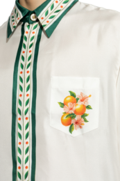 Casablanca White Silk Shirt