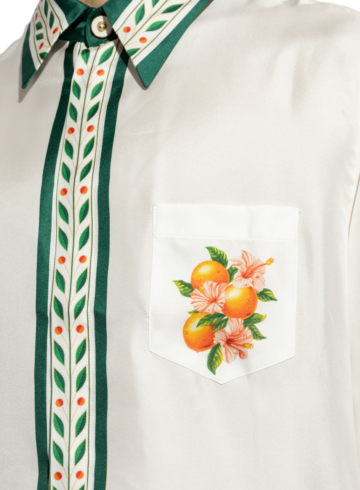 Casablanca White Silk Shirt