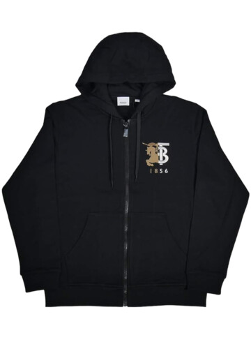 Burberry - Burberry Logo Zipper Black