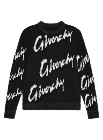 Givenchy - Logo intarsia mohair-blend sweater