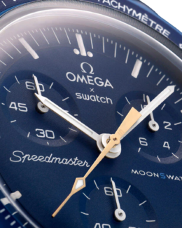 Swatch x Omega Bioceramic Moonswatch Mission to Neptune Moonshine Gold - August (Blue Moon)