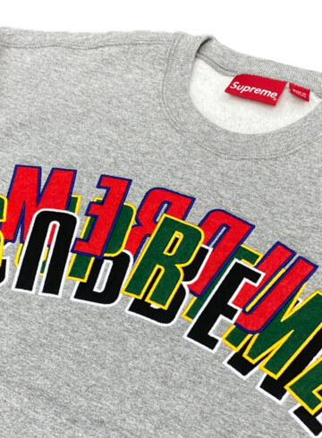 Supreme - Supreme Stacked Crewneck Grau