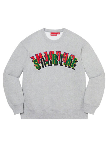 Supreme - Supreme Stacked Crewneck Grau