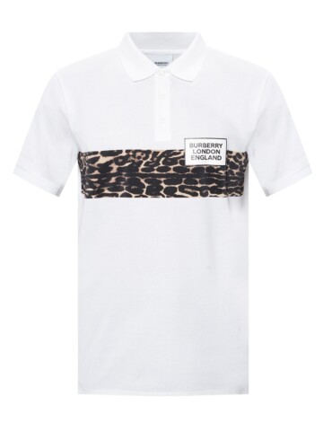 Burberry - Burberry white polo shirt with logo