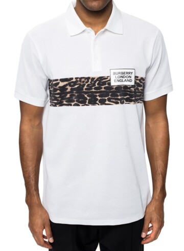 Burberry - Burberry white polo shirt with logo