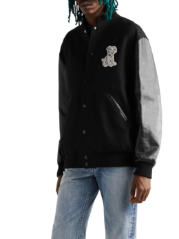 Celine - Teddy Slim-Fit Embellished Virgin Wool-Blend Bomber Jacket