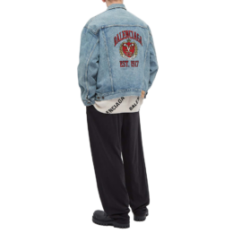 Balenciaga - Balenciaga Back college logo denim jacket