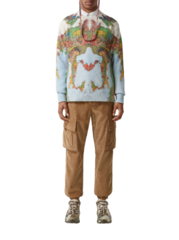 Burberry - Burberry map-print long-sleeve jumper