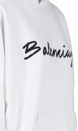 Balenciaga - Logo Hooded Sweatshirt In Default Title