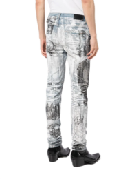 Amiri - Wes Lang Graphic - Print Skinny Jeans