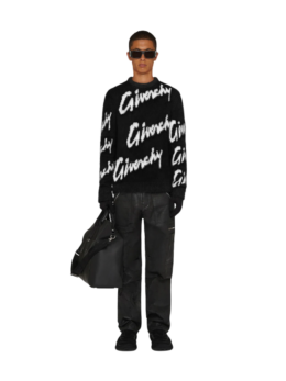 Givenchy - Logo intarsia mohair-blend sweater