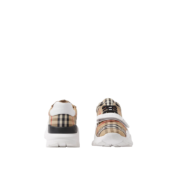 Burberry - Vintage Check, Suede and Leather Sneakers