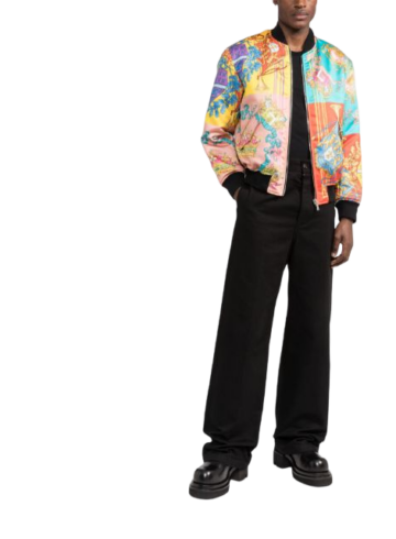 Versace - Barocco-print bomber jacket