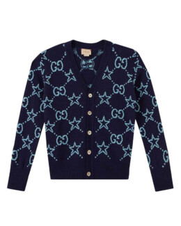 Gucci - GG Print Knit Cardigan in Wool