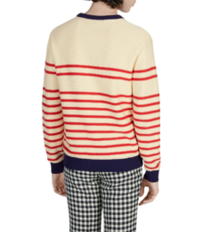 Gucci - GUCCI  Striped Logo Sweater