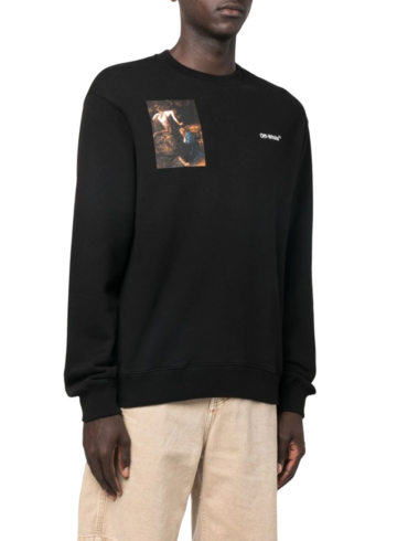 Off-White - Black Graphic - Print Sweatshirt