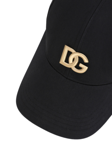 Dolce & Gabbana - Cotton baseball cap with DG appliqué