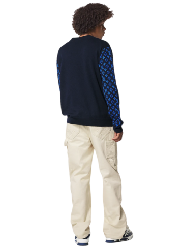 Louis Vuitton - Monogram mix cashmere crewneck