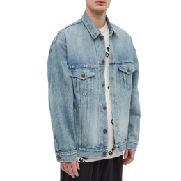 Balenciaga - Balenciaga Back college logo denim jacket