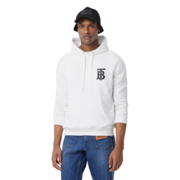 Burberry - TB Men's White Hoodie