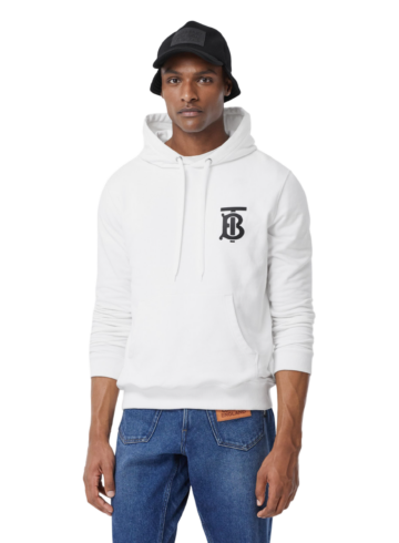 Burberry - TB Men's White Hoodie