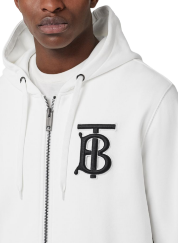 Burberry - TB Men's White Hoodie