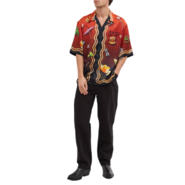 Casablanca - Casablanca short sleeve silk shirt Casa club sunset