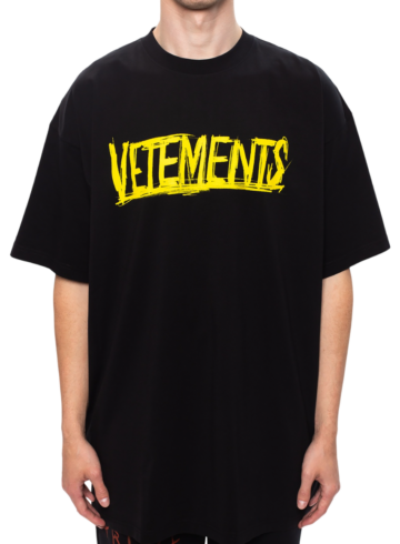 VETEMENTS - VETEMENTS Black Logo T-shirt