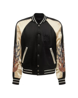 Amiri - Satin Flames Souvenir Jacket