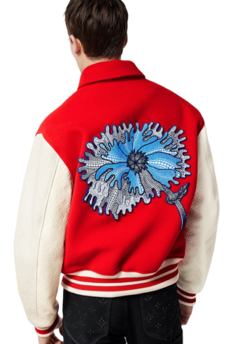 Louis Vuitton - LV x YK Psychedelic Flower Embroidered Varsity Blouson