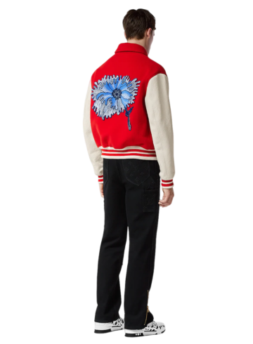 Louis Vuitton - LV x YK Psychedelic Flower Embroidered Varsity Blouson