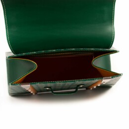 Goyard - Green Coated Canvas and Leather PM Saigon Top Handle Bag