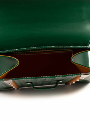 Goyard - Green Coated Canvas and Leather PM Saigon Top Handle Bag